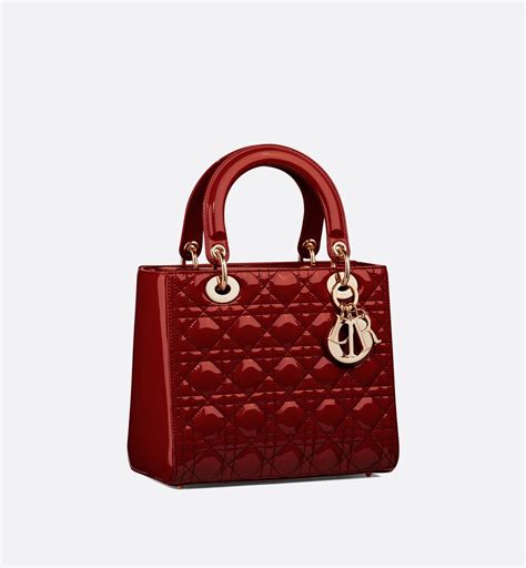 red lady dior bag.